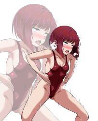  femsub haigure kana_arima leotard oshi_no_ko red_hair short_hair sintro8190 swimsuit 