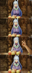  3d aqua_(konosuba) blue_hair femsub kono_subarashii_sekai_ni_shukufuku_wo! pendulum spiral_eyes tagme 