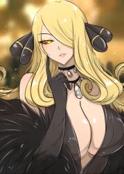  animated animated_eyes_only blonde_hair breasts cynthia dress femdom hypnotic_eyes ivatent_(manipper) kaa_eyes long_hair looking_at_viewer manip nintendo pokemon pokemon_diamond_pearl_and_platinum pov pov_sub story 