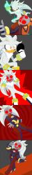  absurdres aura badger_girl bodysuit breasts clothed corruption enemy_conversion feminization femsub furry glowing hedgehog_boy hedgehog_girl high_heels hypnotic_mask large_breasts malesub mask multiple_girls multiple_subs rakuma-imp sequence silver_the_hedgehog sonic_the_hedgehog_(series) sticks_the_badger tight_clothing transformation transgender 