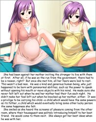 breasts caption dazed deathwish_(manipper) empty_eyes femsub happy_trance large_breasts long_hair maledom manip mother_and_daughter multiple_girls pregnant purple_hair short_hair text