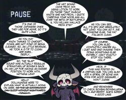 ai_art chibi comic demon demon_boy dollmundus_(rule_of_thetra) horns hypnohub meta nude original politics rule_of_thetra_(generator) rule_of_thetra_(manipper) skull speech_bubble stable_diffusion_(ai) story text wings