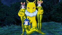 3d alternate_costume arms_above_head blue_eyes cosplay dawn empty_eyes femsub finalheart hand_on_hip happy_trance harem hypno hypno_outfit looking_at_viewer may misty multiple_girls multiple_subs night nintendo outdoors pendulum pokemon pokemon_(creature) pokemon_diamond_pearl_and_platinum pokemon_red_green_blue_and_yellow pokemon_ruby_sapphire_and_emerald sitting standing