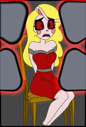  blonde_hair charlie_(hazbin_hotel) female_only femsub hazbin_hotel hypnotic_screen jsx2020 solo spiralwash_eyes tagme tech_control vox 