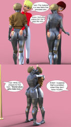 ass atomic_heart ballerina blonde_hair breasts brown_eyes brown_hair comic corruption dancing electricity evil_smile expressionless faceless femsub groping hypno-tato legs leotard maledom remote_control robot robot_girl short_hair smile tagme tech_control text the_twins_(atomic_heart) tight_clothing