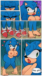  barefoot bimbofication blue_hair bottomless breasts comic erect_nipples feet_expansion femsub furry green_eyes happy_trance heart hedgehog_girl huge_breasts lipstick magic nude perryrat24 pussy red_lipstick resisting sequence shoes smile sonic_the_hedgehog sonic_the_hedgehog_(series) text topless torn_clothes transformation unhappy_trance 