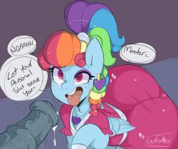  alternate_costume alternate_hairstyle animal_ears cum dialogue dress eyelashes eyeshadow femsub furry happy_trance horse_girl horse_penis huge_cock large_penis makeup my_little_pony necklace open_mouth pegasus_girl penis ponytail pov pov_dom precum purple_background purple_eyes rainbow_dash rainbow_hair simple_background speech_bubble spiral_eyes tagme text tongue tongue_out uuforya veins watermark wings 