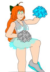 cheerleader expressionless female_only femsub green_eyes long_hair penny_polendina red_hair robot rwby silver tech_control