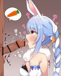 bunny_girl bunnysuit confused hololive pekora_usada penis
