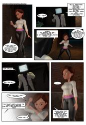  3d brown_hair comic dialogue empty_eyes expressionless femsub helen_parr hypnotic_screen latinkaixa maledom short_hair text the_incredibles 