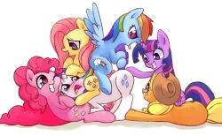  animals_only applejack artist_request blonde_hair blush curly_hair femsub fluttershy freckles happy_trance hat heart heart_eyes hooves horns horse long_hair multicolored_hair my_little_pony non-human_feet open_mouth pegasus pink_hair pinkie_pie purple_hair rainbow_dash rainbow_hair rarity short_hair straight-cut_bangs symbol_in_eyes tongue tongue_out twilight_sparkle unicorn wings yuri 