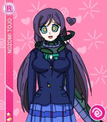 breasts coils disney female_only happy_trance happyhypno_(manipper) kaa kaa_eyes large_breasts love_live! love_live!_school_idol_project nozomi_toujou open_mouth snake the_jungle_book