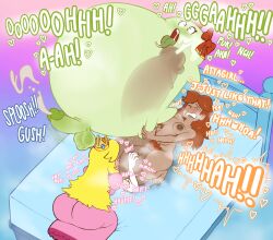  blonde_hair boo_(mario) cum dazed drool erection_under_clothes futa_only futadom futanari futasub ghost ghost_futa ghost_girl heart_eyes huge_balls huge_cock hyper_cock hypnotic_penis hypnotic_smell inflation lady_bow musk nintendo oogabutt orange_hair orgasm princess_daisy princess_peach pubic_hair sequence smell super_mario_bros. text 