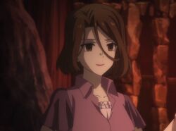 brown_eyes brown_hair empty_eyes evil_smile female_only femsub lipstick mitsuki_ichijou screenshot short_hair smile solo yu-no_a_girl_who_chants_love_at_the_bound_of_this_world