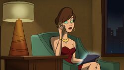 brown_hair cell_phone earrings expressionless femsub jewelry kaa_eyes necklace scooby-doo_(series) screenshot