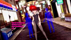 3d bunny_ears bunny_girl bunnysuit femsub large_breasts ranma_1/2 ranma_saotome_(female) red_hair sonrio12 text
