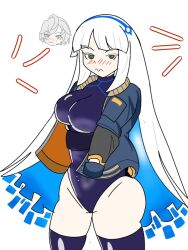  alternate_costume blush breasts clothed coat embarrassed fairy_(zenless_zone_zero) femsub gloves green_eyes grey_hair large_breasts losangelesd-14 maledom open_clothes possession short_hair simple_background thighs very_long_hair white_background white_hair wise_(zenless_zone_zero) zenless_zone_zero 