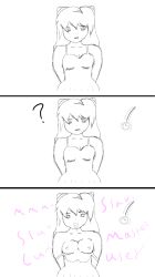  arms_behind_back artist_request asuka_langley_soryu clothed_exposure comic dress drool exposed_chest femsub neon_genesis_evangelion pendulum sketch tagme tongue tongue_out 