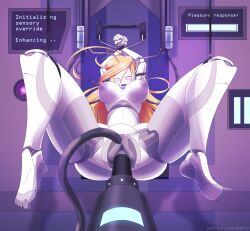 ahegao blush bondage bottomless brain_injection breast_expansion breasts cables cave_story curly_brace dildo female_only femsub large_breasts nude pussy robot_girl sex_machine sex_toy tech_control tentacles topless zedrin