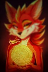  ai_art brown_eyes fox_boy furry orange_skin pov pov_sub red_skin spiral 