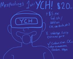 advertisement commission_sheet drool femsub happy_trance hypnoposting hypnotic_accessory malesub simple_background sketch tech_control tongue tongue_out visor your_character_here
