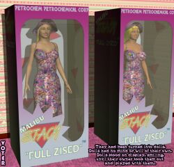 3d blonde_hair box doll dollification female_only femsub happy_trance hat long_hair multiple_girls packaged text the_simpsons voyer
