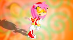 amy_rose dress female_only femsub furry hedgehog_girl justice2free open_mouth solo sonic_the_hedgehog_(series) spiral_eyes symbol_in_eyes