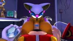  3d animal_ears animated bat_girl bat_wings blue_lipstick bouncing_breasts breasts catsuit crossed_eyes cum cum_in_mouth dr_eggman emerl erect_nipples erection eyelashes eyeshadow fellatio femsub furry gloves green_eyes huge_breasts huge_cock large_breasts large_penis light_skin lipstick maledom mind_control_device_(sonic_boom) orange_skin orgasm paizufella paizuri penis pov pov_dom pubic_hair rouge_the_bat silvertilver sonic_the_hedgehog_(series) sound tagme tech_control ugly_bastard veins video white_hair wings 