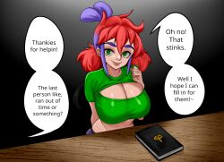 female_only femsub multicolored_hair naomi_(penken) purple_hair red_hair sixmi34