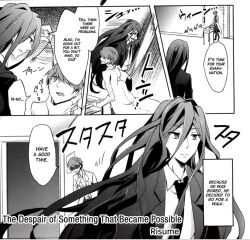 comic dangan_ronpa dangan_ronpa_3 izuru_kamukura long_hair male_only maledom malesub monochrome pendulum