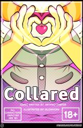  animal_crossing breasts clothed collar comic corruption cover curvy dog_girl female_only femsub glowhorn glowing heart isabelle_(animal_crossing) jewelry large_breasts necklace nintendo shirt skirt solo tight_clothing wide_hips yellow_skin 