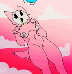  androgynous androgynous_dom animated animated_gif bottomless breast_expansion breasts corruption deltarune drool female_only femsub fox_girl furry huge_breasts monster nude numeysushi plugboy_(deltarune) pussy solo topless transformation werewire 