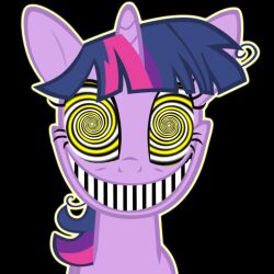  animals_only animated animated_eyes_only animated_gif dead_source femsub happy_trance horns horse looking_at_viewer messy_hair microdude87 my_little_pony nightmare_fuel purple_hair spiral_eyes symbol_in_eyes twilight_sparkle unicorn western 