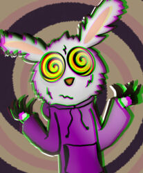 bunny_boy furry male_only spiral_eyes symbol_in_eyes