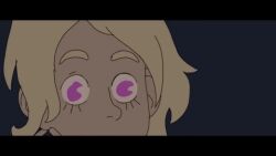  animated animated_gif blonde_hair dragon empty_eyes femsub horns long_hair magic original screencast 