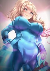  animated animated_eyes_only animated_gif blonde_hair blue_eyes bodysuit breasts cheriaisu female_only femdom hand_on_hip huge_breasts hypnosoul_(manipper) hypnotic_eyes large_breasts latex long_hair looking_at_viewer manip metroid_(series) nintendo ponytail pov pov_sub pussy samus_aran smile smirk spiral spiral_eyes symbol_in_eyes thick_thighs torn_clothes zero_suit 