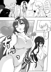 blowing_kiss comic english_text femdom final_fantasy final_fantasy_vii heart hypnotic_kiss malesub nisemono pollensalta text translated