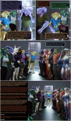  3d arden_(thalarynth) ass_grab aware becca_(thalarynth) bethany_(thalarynth) bunny_girl caption comic crocodile_girl del_(thalarynth) dialogue ellis_(thalarynth) femdom femsub furry harem harry_(thalarynth) heather_(thalarynth) jean_(thalarynth) jules_(thalarynth) kathy_(thalarynth) lizard_boy lizard_girl malesub multiple_doms original pov pov_dom scalie sera_(thalarynth) snake_boy snake_girl speech_bubble standing_at_attention stasis_tank sue_(thalarynth) tammy_(thalarynth) tasha_(thalarynth) tech_control text thalarynth_(manipper) vivian_(thalarynth) 