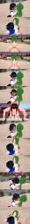  absurdres ash_ketchum black_hair bottomless breasts brown_eyes character_request closed_eyes clothed dialogue english_text femsub giselle_(pokemon) green_eyes green_hair horokeu human_furniture large_breasts long_hair maledom multiple_girls multiple_subs nintendo nipples nude pokemon pokemon_(anime) sex short_hair shrunken_irises text tyra_(pokemon) vaginal 