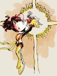 alternate_costume black_eyes black_sclera blaze_the_cat breasts cat_ears cat_girl clothed corruption eye_color_change femsub flame floating furry karl0 levitation marvel_comics phoenix_force ponytail possession sonic_the_hedgehog_(series) super_hero x-men