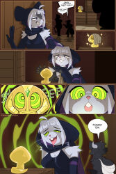 bunny_girl comic drool femsub furry happy_trance hypnosalazzle hypnotic_object hypnovember kaa_eyes original