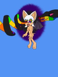 bat_girl djmorphasis femsub furry nude rainbow_eyes rouge_the_bat snake sonic_the_hedgehog_(series) spiral_eyes spiralwash_eyes tagme