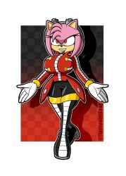  altered_common_sense alternate_costume amy_rose bodysuit bottomless clothed corruption dr_eggman dress dronification evil_smile female_only femsub flashpointgear furry goggles_on_head happy_trance hedgehog_girl high_heels huge_breasts large_breasts latex lipstick short_hair skirt smile sonic_the_hedgehog_(series) standing symbol_in_eyes tech_control 