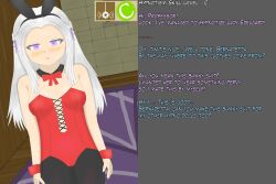 bunny_girl edelgard_von_hresvelg femsub fire_emblem fire_emblem_three_houses gameplay_mechanics magic text white_hair