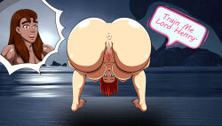 ale-mangekyo anus ass bottomless breasts dialogue empty_eyes femsub henry_d._damien_(shadowprince50) kairi kingdom_hearts large_ass large_breasts maledom nude original pussy text topless