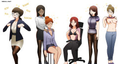  bare_legs black_hair blonde_hair breasts brown_hair chair character_request chicken_pose courtney_(nexus_light) dark_skin exposed_chest female_only femdom femsub glasses hair_buns huge_breasts hypnotized_hypnotist jeans jewelry kate_(dutifulslave) milf miniskirt mommy multiple_girls naz_(maurislave) nexus_light office_lady open_shirt original pantyhose pet_play ponytail red_hair shirt_lift short_skirt single_hair_bun skirt skirt_lift sleeping stage_hypnosis standing standing_at_attention svetta_(svettak92) text tights trigger updo wedding_ring 