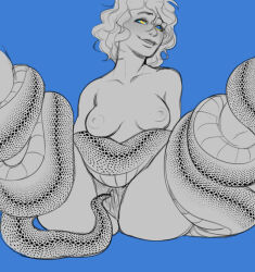  breasts coils female_only femsub happy_trance heavy_eyelids kaa_eyes nude pussy scalesandspirals sketch snake spread_legs 