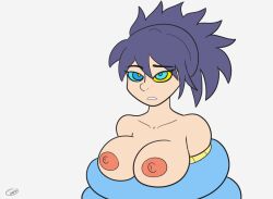  animated animated_gif breasts coils dazed female_only femsub happy_trance kaa_eyes large_breasts nipples open_mouth penken purple_hair sheena_fujibayashi snake tales_of_(series) tales_of_symphonia 