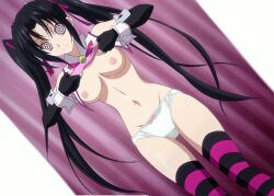  animated animated_eyes_only animated_gif black_hair breasts female_only femsub gloves happy_trance high_school_dxd icontrol_(manipper) long_hair manip navel nipples opera_gloves panties screenshot serafall_leviathan smile solo spiral_eyes symbol_in_eyes thighhighs twintails underwear undressing 