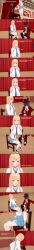  absurdres anoni_hypno black_hair blonde_hair choker closed_eyes clothed dialogue english_text femsub hair_covering_both_eyes long_hair maledom marin_kitagawa my_dress-up_darling short_hair sleep_command sleeping stage_hypnosis text top_hat v 